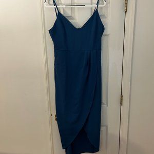 Blue midi dress